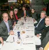 Melissa Kaish, Peter Manning, Paula Hornbostel, Frank Platt, Nick Potter, Lorraine Weinberg, Jonathan Dorfman, Lee Potter, John Hornbostel. Photo courtesy of Poet's House