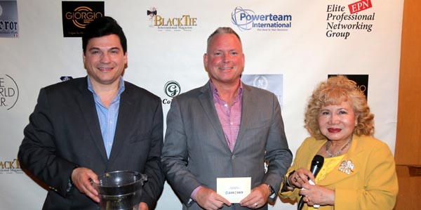 William Ledford Executive Director Morgan Stanley winner of the 5 nights 4 days stay in Cancun Resorts for 4 people.