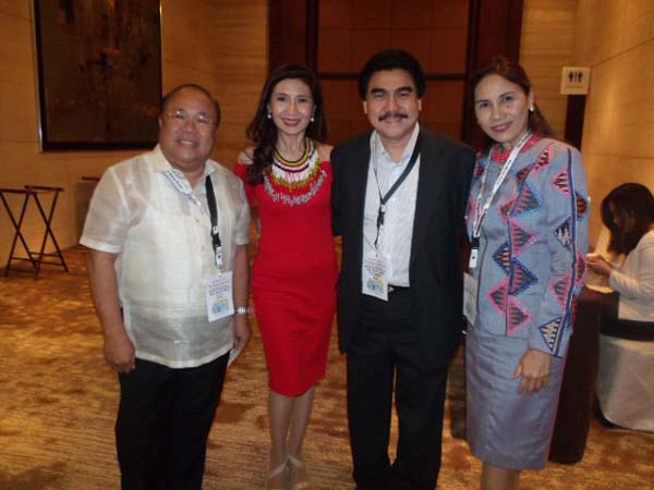 Atty. Juan N. Orola.JrCity Administrator, City of Bacolad Pearl Perala-Maclang Director of Sales and marketing, Marco Polo. Davao Atty. Evelic R. Leonardia, City Major, Bacolad City V.  Photo by:  GMK/Blacktiemagazine.com