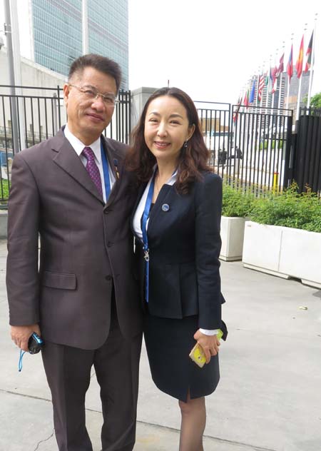 Frank Chen, Co- Fouinder, President, Art China,Selina LIU, Chairman, Shanghai, Seeder, Public Safety Technology , Co.Ltd