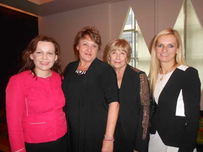 Ana Stankovic, Vicki Zammichiele, Kathy Fanslaw and Melissa Tomlin.  photo by:  joyce brooks