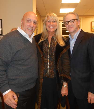 Frank J. Gaudio, Senior Vice President, First Bank Greenwich, Rhea Rita Fine,  John H. Howland President & CEO First Bank Greenwich.  photo by:  joyce brooks 