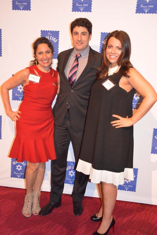 Gia Machlin (President), Jason Biggs (Broadway Actor Stage and Film) Host and Masha Pearlli(Executive Director) .  Photo by:  Rose Billlings/Blacktiemagazine.com