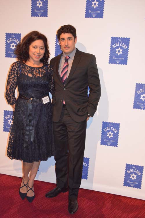 Mimi Lieber (President Emeritus) with Jason Biggs.  Photo by:  Rose Billings/Blacktiemagazine.com