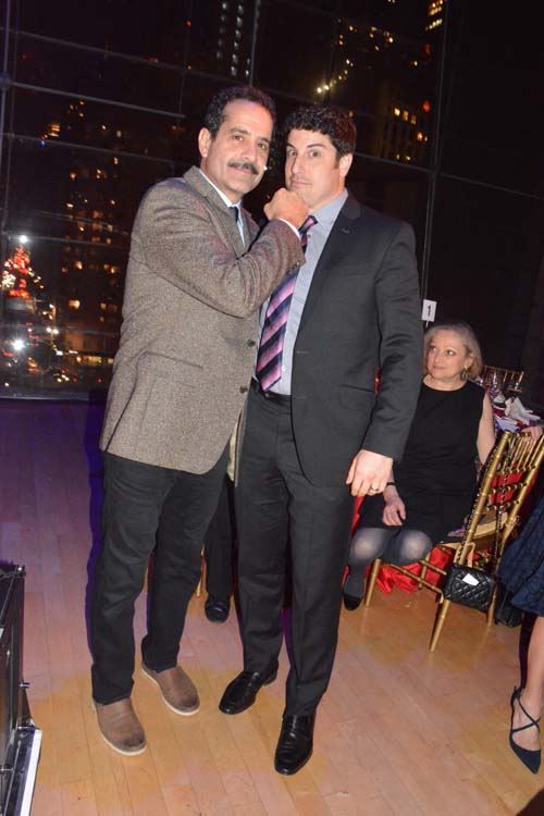 Hosts Tony Shalhoub (Golden Globe Award winning actor and Jason Biggs (American Pie ,Heidi Chronicles and Orange is The New Black).  Photo by:  Rose Billings/Blacktiemagazine.com