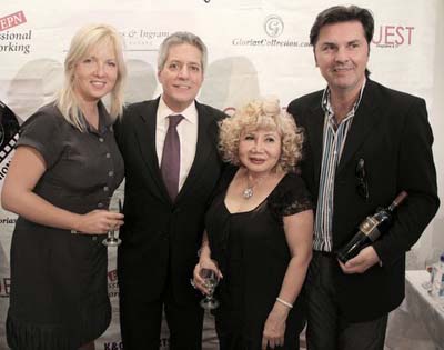 Kristiina Ojamaa of the Estonian Tourism Bureau, Roberto Rizzo CEO & Founder New York Film Festival
