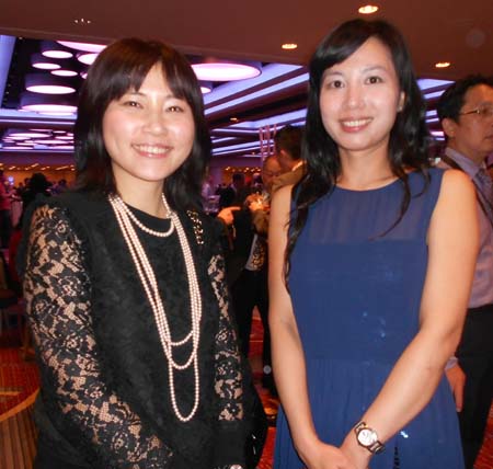 Abby Lee, Gloria Shih, officers of Taipei Economic & Cultural Office in New York