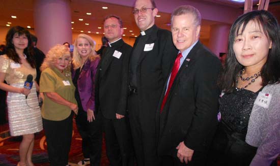 Gloria Cressler, Black Tie International Magazine, Rita Crosby, Monsignor Joseph Grech Second Counsellor, Permanent Observer Mission of the Holy See to the United Nations,Janussz Urbanczyk, First Counsellor, Permanent Observer Mission of the Holy See to the United Nation,Tomaczek Bednarek,Yvonne Yeh, Strategic Partnership Advisor, New Tang Dynasty Television,Abegail Chu- Senior Press Officer of Taipei Economic and Cultural Office in New York.