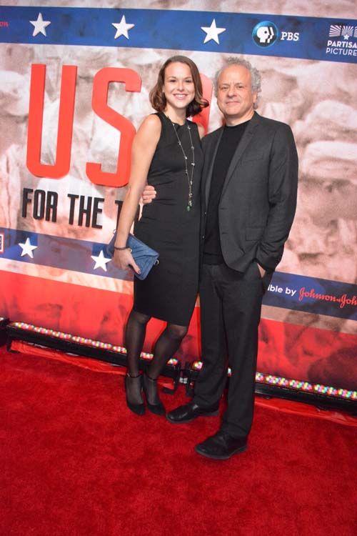 Peter Schnall (President of Partisan Pictures) and his daughter Isabelle.  Photo by:  Rose Billings/Blacktiemagazine.com