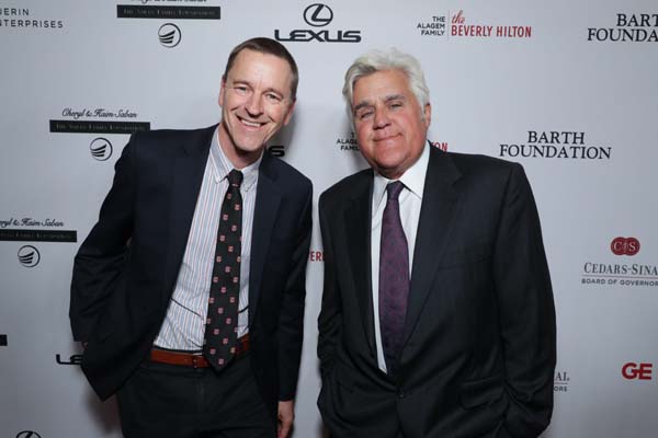  Dr. Clive Svendsen, Director, Cedars-Sinai Regenerative Medicine Institute and Jay Leno