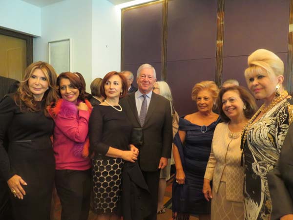 Cheri kaufman, Muna Rihani Al-Nasser, Crown Prince Alexander and Crown Princess Katherine and Ivana Trump. Photo by: Joyce Brooks/Blacktiemagazine.com