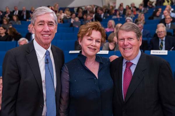 Rockefeller President Dr. Richard P. Lifton with 2016 Celebrating Science Honorees, Judy and Russ Carson. Photo by: Scott Rudd