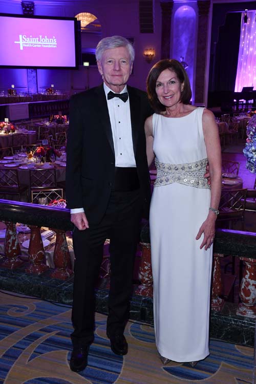 Dr. Daniel McDonald and Brenda McDonald, Irene Dunne Guild President in the ballroom