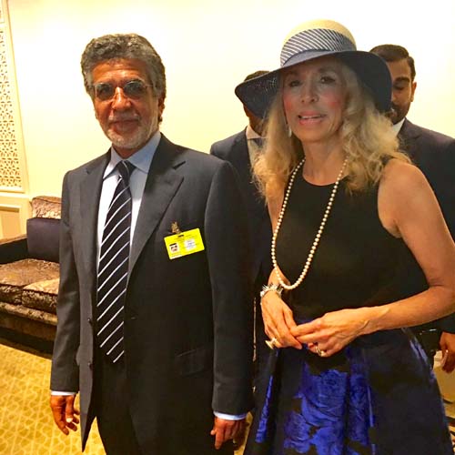 HRH Prince Khalifa and Joycelyn Engle. Photo by: Gloria Starr Kins