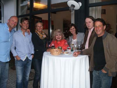 Guests of Anton Bauer Winery Wine Festival Christine Kostler, Helmunt Ferarrie, & Josef Ostertag