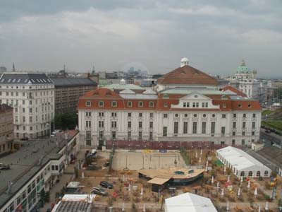 Taken from my Studio Suite at the Intercontinental Hotel Vienna of the City of Vienna Austria. 