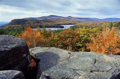 Fall colors blanket the forests of the Catskill mountains, which are home to several rare plants and animals and serve as the source of drinking water for millions of consumers in New York City.   Carl Heilman II