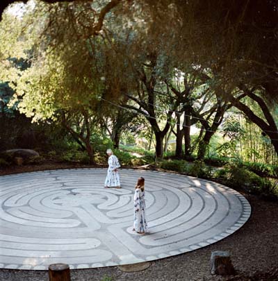 Walking the Golden Door Labyrinth