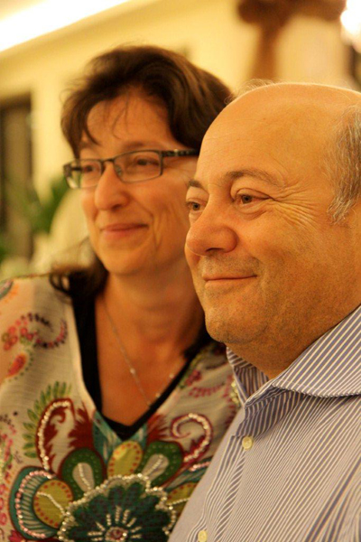 DR. FRANCESCO BELLINI AND HIS WIFE